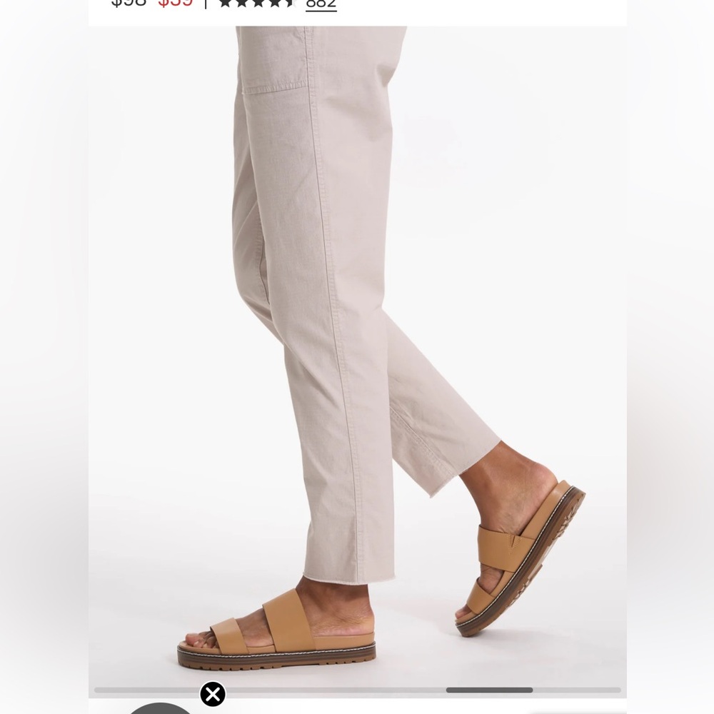 Vuori Women’s “Ripstop” pants in Light Tan / natural, size small - Picture 4 of 8